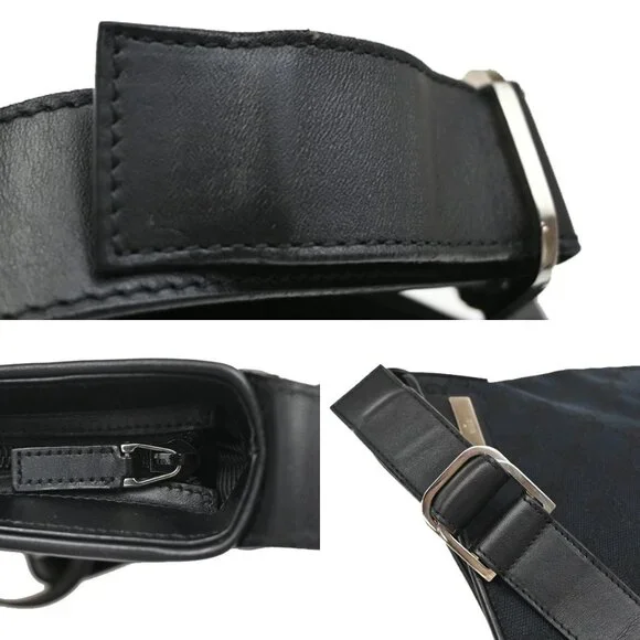 GUCCI Logo GG Pattern Shoulder Bag Canvas Leather Black SHW Italy 36KB680 - Picture 7 of 13